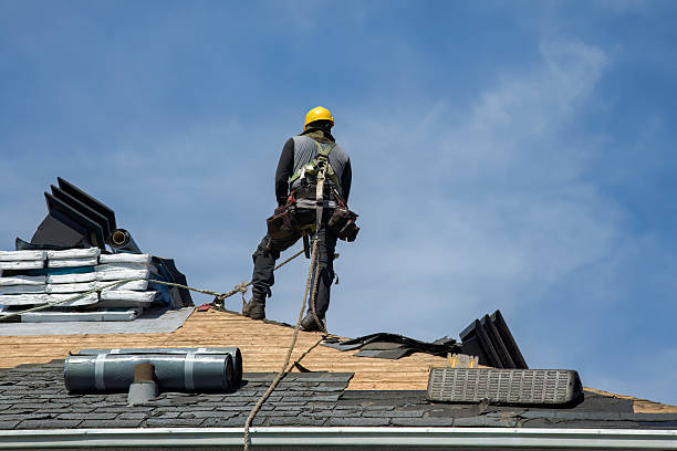 Professional Flat Roof Repair technician working in Cranston, RI